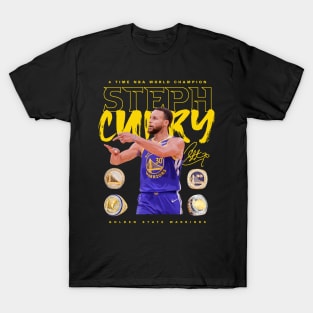 Steph Curry 4 Rings T-Shirt